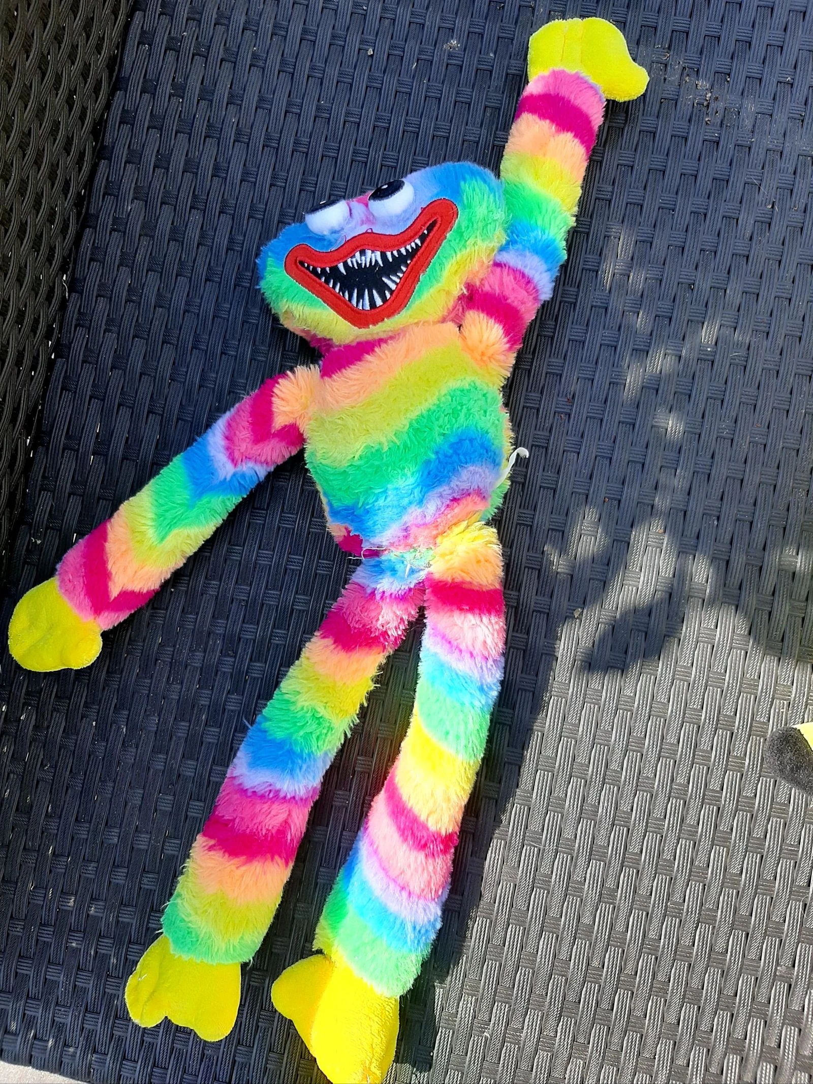 Huggy wuggy regenboogknuffel ongeveer 45 cm